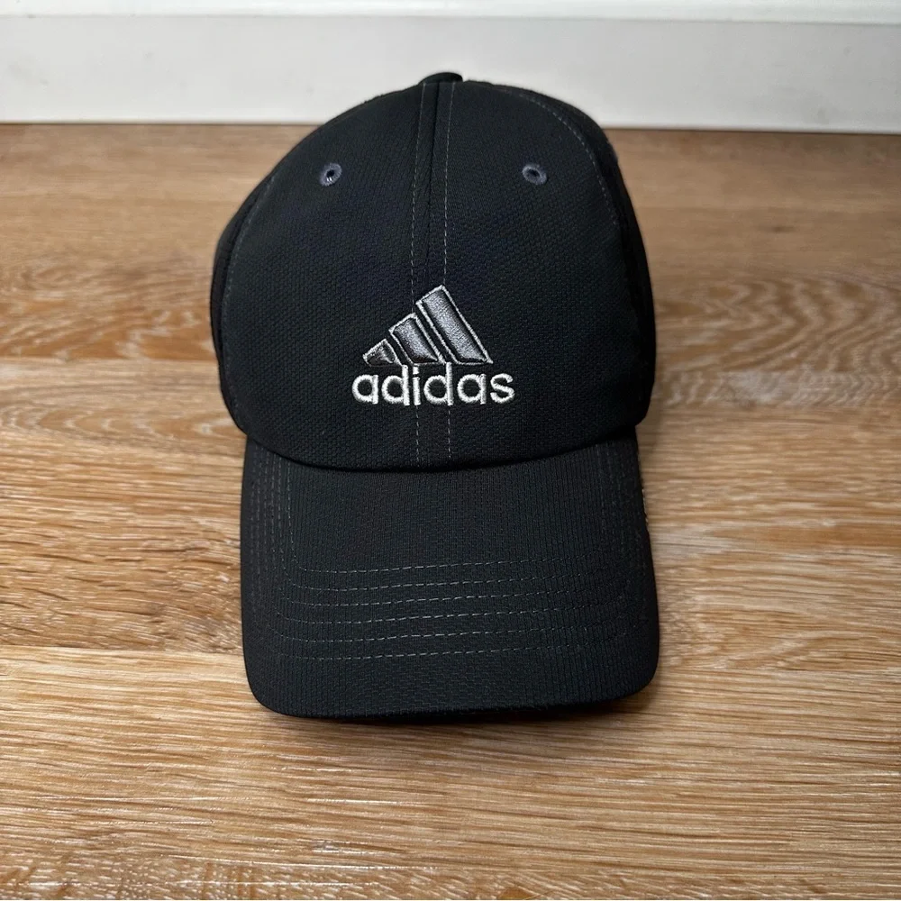 Adidas Climacool Black Gray Adjustable Strapback Men's Cap Hat, OS